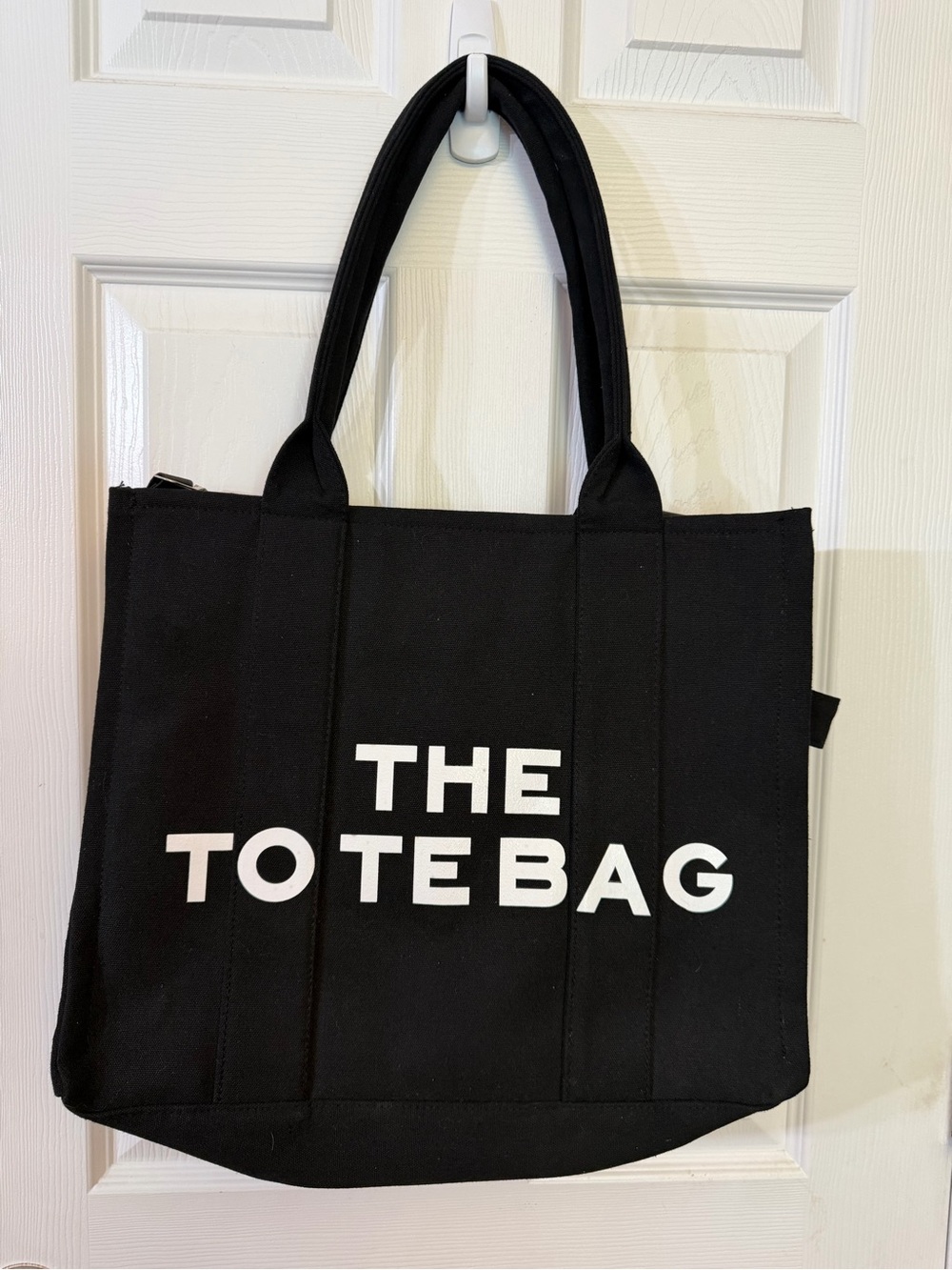 Black 'The Tote Bag' Canvas Tote